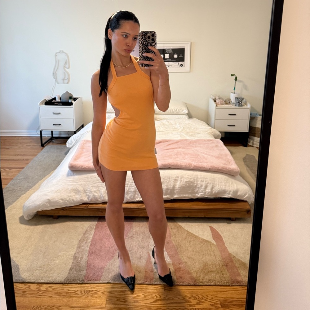 Orange summer dress
